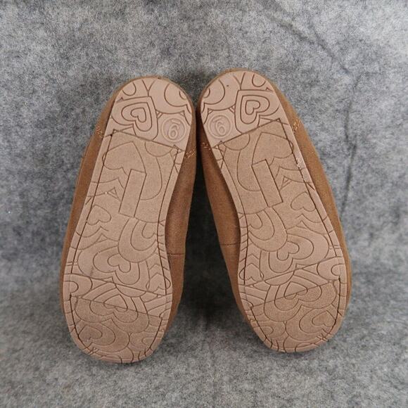 Cat & Jack Shoes Kids 9 Moccasin Slipper Mary Jane Celina Brown Faux Fur Slip On - Picture 10 of 12